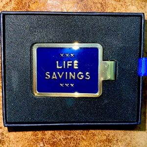“LIFE SAVINGS” Easy, Tiger money clip